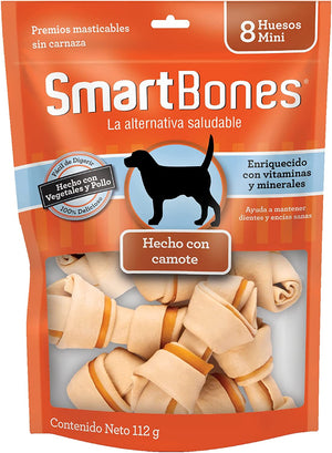 Premio Masticable Para Perro Smartbones Sweet Potato Mini Huesos