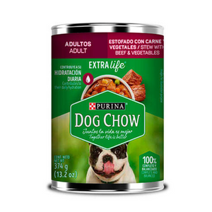 Dog Chow Alimento para Perro Wet Estofado Carne de Res y Vegetales