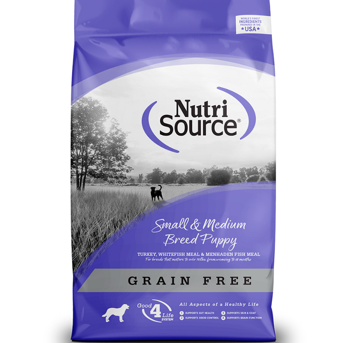 Concentrado para Perro NutriSource Grain-Free Small & Medium Breed Puppy