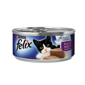Alimento para Gato Félix Pate Pavo en Lata