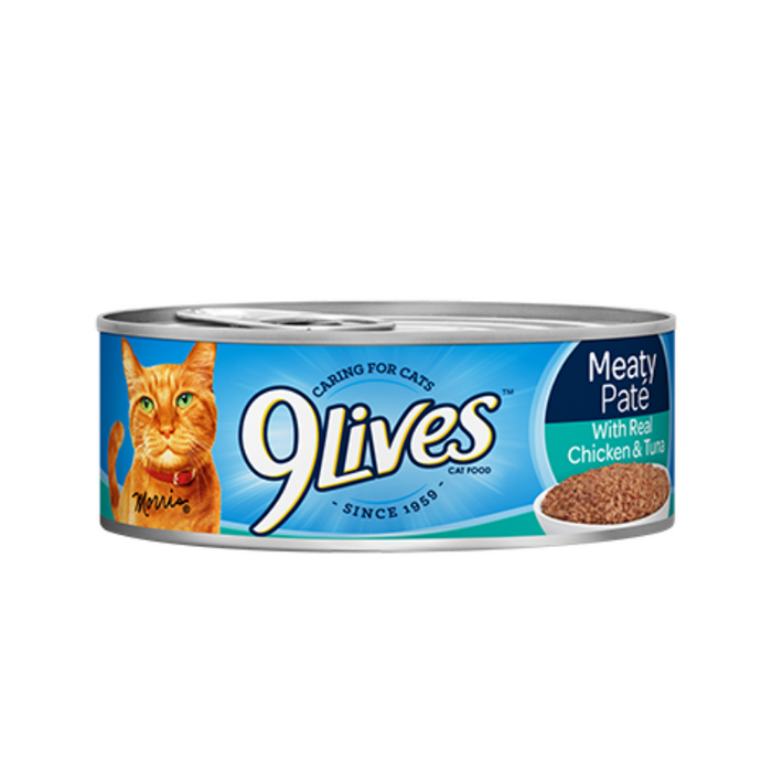 Alimento Para Gato 9 Lives Tuna Chicken Dinner Lata